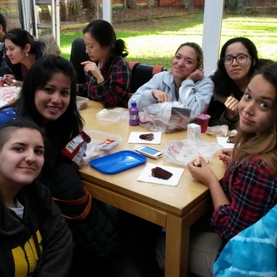 Inglaterra 2015 - Almorzando en la Escuela